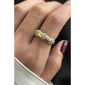 Altın Ve Gümüş Renk Ayarlanabilir Yüzük