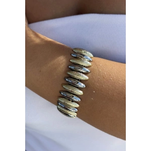 Altın Ve Gümüş Renk Tasarım YSX Bileklik