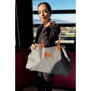 Antrasit Renk Büyük Boy El Çantası/ Seyahat Çantası