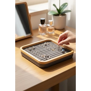 Antrasit Renk Yüzük Kelepçe Düzenleyici Rulo Yüzük Standı