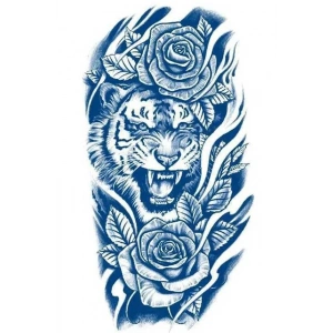 Aslan Figürlü 12 Saat Sonra Kararan Geçici Dövme Tattoo