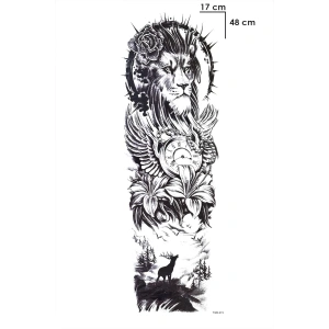 Aslan Kol Dövme Geçici Tattoo