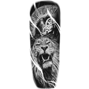 Aslan Saat Dövme Geçici Tattoo