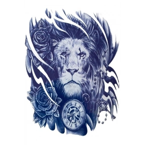 Aslan Sonradan Kararan Yarı Kalıcı Geçici Dövme Tattoo