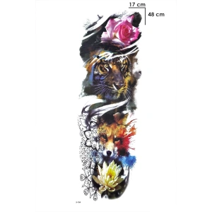 Aslan Ve Tilki Geçici Dövme Tattoo