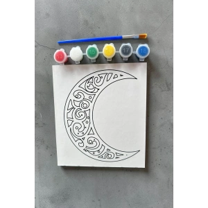 Ay Desenli Boyama Seti
