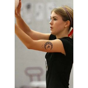 Ay Ve Peri Kız Figürlü 12 Saat Sonra Kararan Geçici Dövme Tattoo