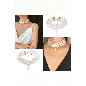 Barok İncili Choker Kolye