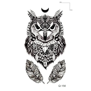 Baykuş Mini Dövme Geçici Tattoo