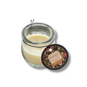 Beyaz Renk Bardakta Kokulu Dekoratif Mum