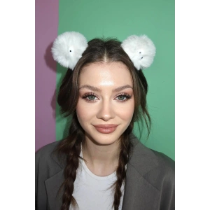 Beyaz Renk Canavar Figürlü Çocuk Taç