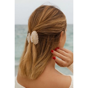 Beyaz Renk Orta Boy Deniz Kabuğu Mandal Toka