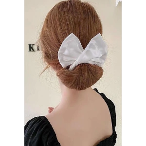 Beyaz Renk Telli Topuz Tokası