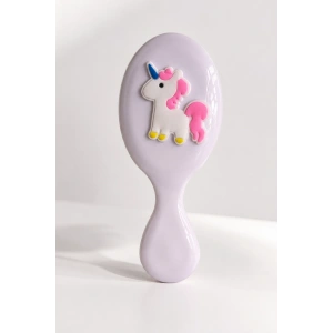 Beyaz  Renk Unicorn Figürlü Çocuk Saç Tarama Fırçası/Tarak