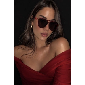 Bordo Renk Kadın Güneş Gözlük