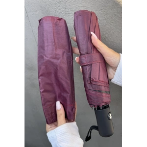 Bordo Renk Katlanabilir Şemsiye