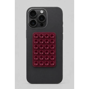 Bordo Renk Vantuzlu Vakumlu Yapışkanlı Telefon Tutacağı