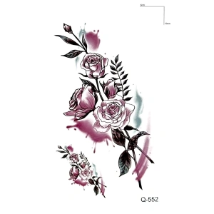 Çiçek Dalı Mini Dövme Geçici Tattoo