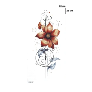 Çiçek Dövme Geçici Tattoo
