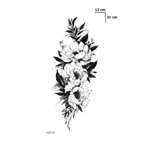 Çiçek Dövme Geçici Tattoo