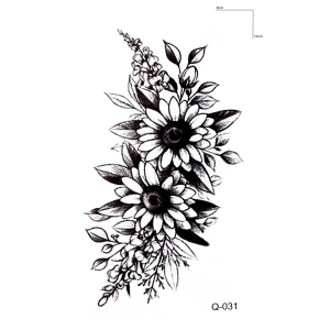 Çiçek Dövme Mini Geçici Dövme Tattoo
