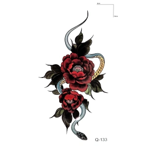 Çiçek Dövme Mini Geçici Dövme Tattoo
