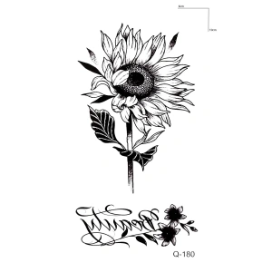 Çiçek Dövme Mini Geçici Dövme Tattoo