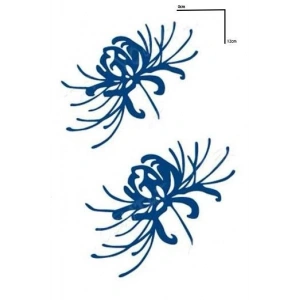 Çiçek Figürlü 12 Saat Sonra Kararan Geçici Dövme Tattoo