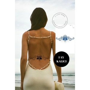 Çiçek Figürlü 12 Saat Sonra Kararan Geçici Dövme Tattoo