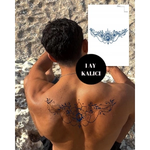 Çiçek Figürlü 12 Saat Sonra Kararan Geçici Dövme Tattoo