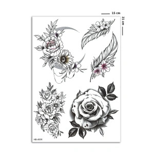 Çiçek Geçici Dövme Tattoo
