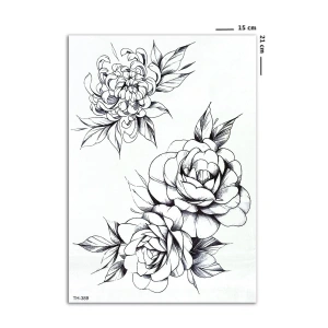 Çiçek Geçici Dövme Tattoo