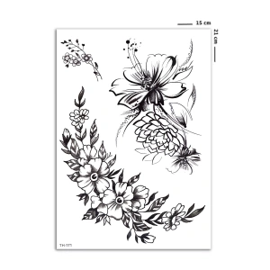 Çiçek Geçici Dövme Tattoo