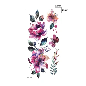 Çoklu Çiçek Geçici Dövme Tattoo