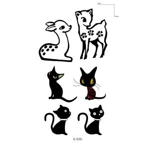 Çoklu Kedi Mini Geçici Dövme Tattoo