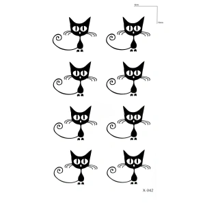 Çoklu Kedi Mini Geçici Dövme Tattoo