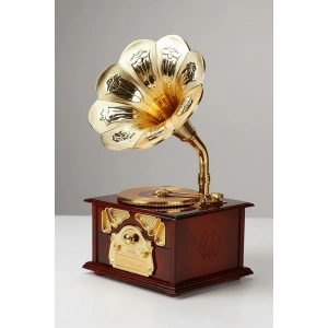 Dekoratif Gramafon Müzik Kutusu