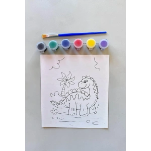 Dinazor Desenli Boyama Seti