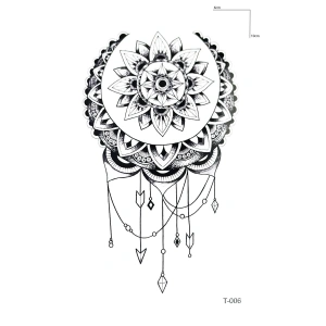 Düş Kapanı Mandala Mini Geçici Dövme Tattoo