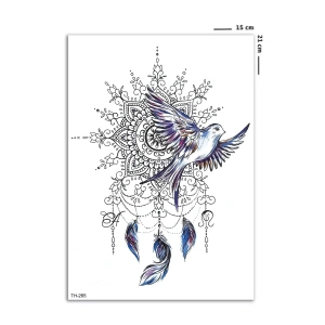 Düş Kapanı Ve Kuş Geçici Dövme Tattoo