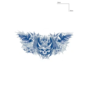 Ejderha Figürlü 12 Saat Sonra Kararan Geçici Dövme Tattoo