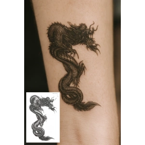 Ejderha Figürlü Mini Dövme Tattoo