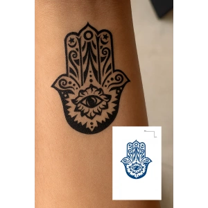 Fatma Ana Eli Figürlü 12 Saat Sonra Kararan Geçici Dövme Tattoo