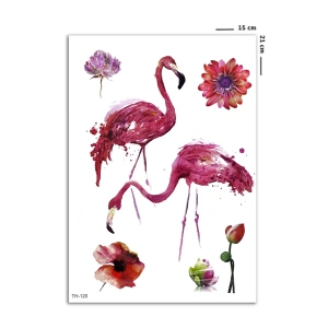 Flamingo Geçici Dövme Tattoo