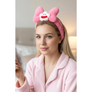 Fuşya Renk Canavar Figürlü Peluş Saç Bandı