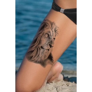 Geçici Aslan Figürlü Dövme Tattoo