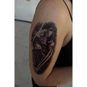 Geçici Aslan Figürlü Dövme Tattoo