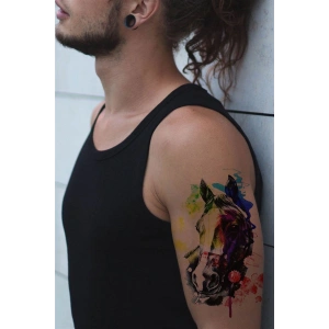 Geçici At Kafası Dövme Tattoo