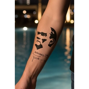 Geçici Atatürk İmza Dövme Tattoo