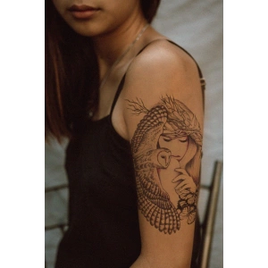 Geçici Baykuş Dövme Tattoo